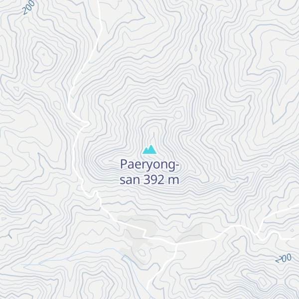 Map of Paeryong-san