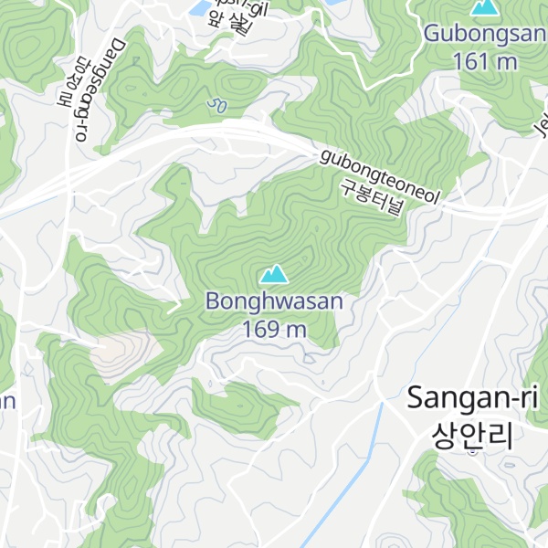 Map of Bonghwasan
