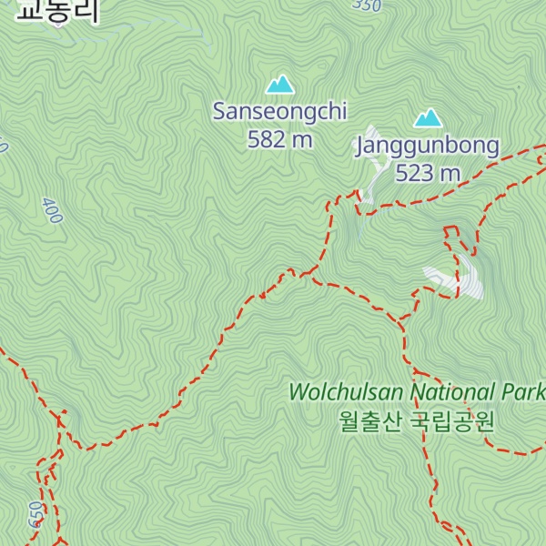 Map of Cheonhwangbong
