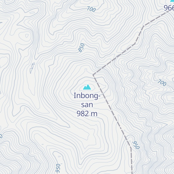 Map of Inbong-san