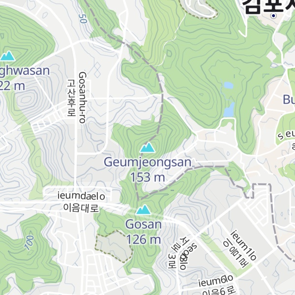 Map of Geumjeongsan