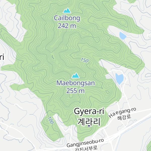 Map of Maebongsan