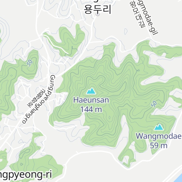 Map of Haeunsan