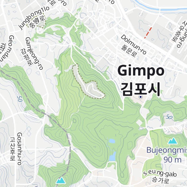 Map of Jangneungsan (Mt.)