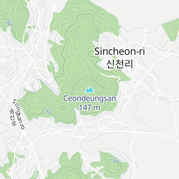 Map of Ceondeungsan