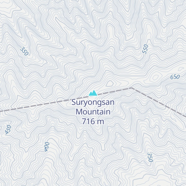 Map of Suryongsan Mountain