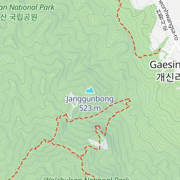 Map of Janggunbong