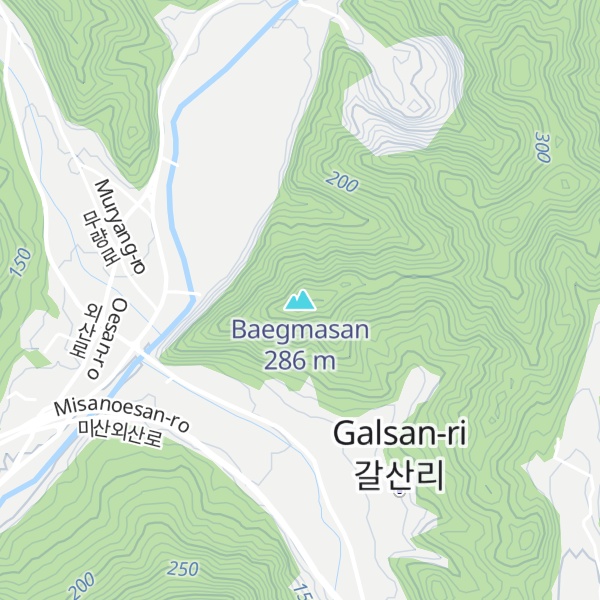 Map of Baegmasan