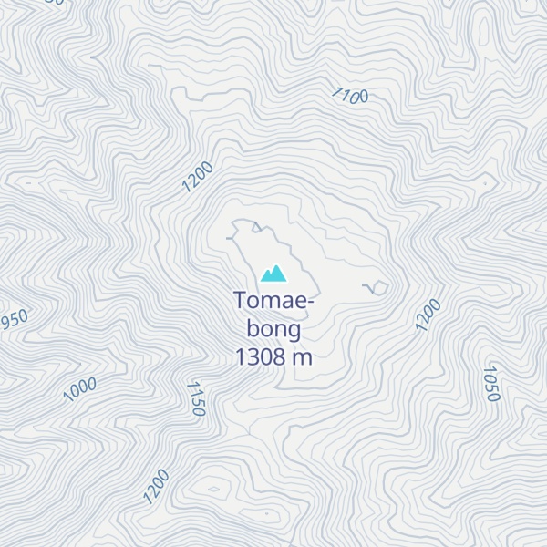 Map of Tomae-bong
