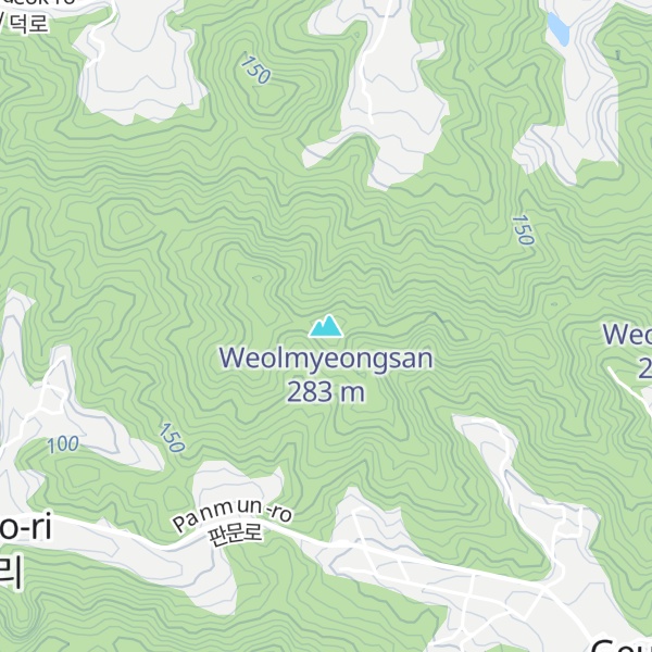 Map of Weolmyeongsan