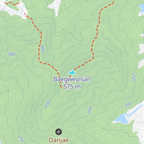 Map of Baegweolsan