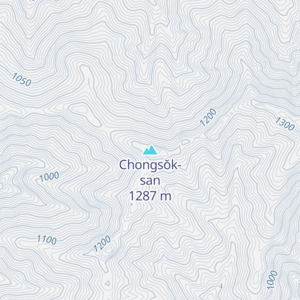 Map of Chongsŏk-san