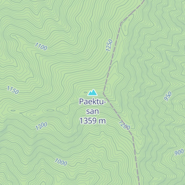 Map of Paektu-san