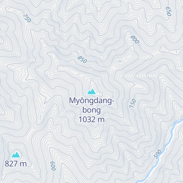 Map of Myŏngdang-bong