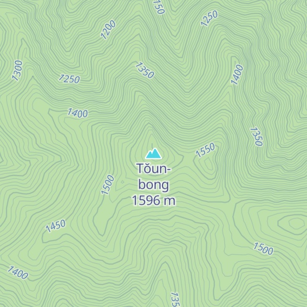 Map of Tŏun-bong