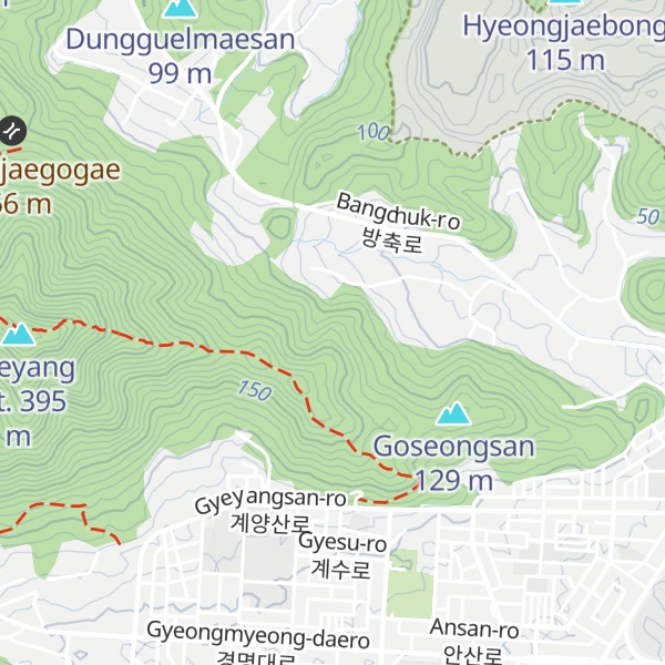 Map of Kosŏng-san