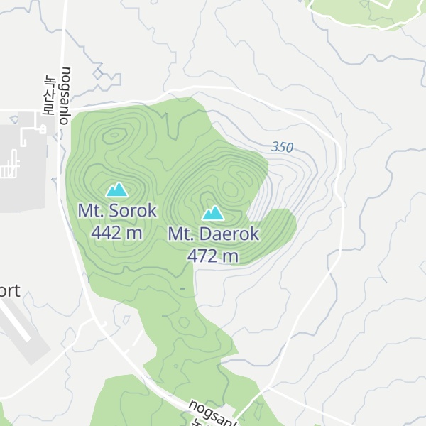 Map of Mt. Daerok