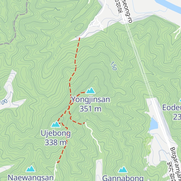 Map of Yongjinsan