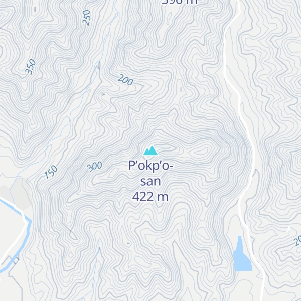 Map of P’okp’o-san
