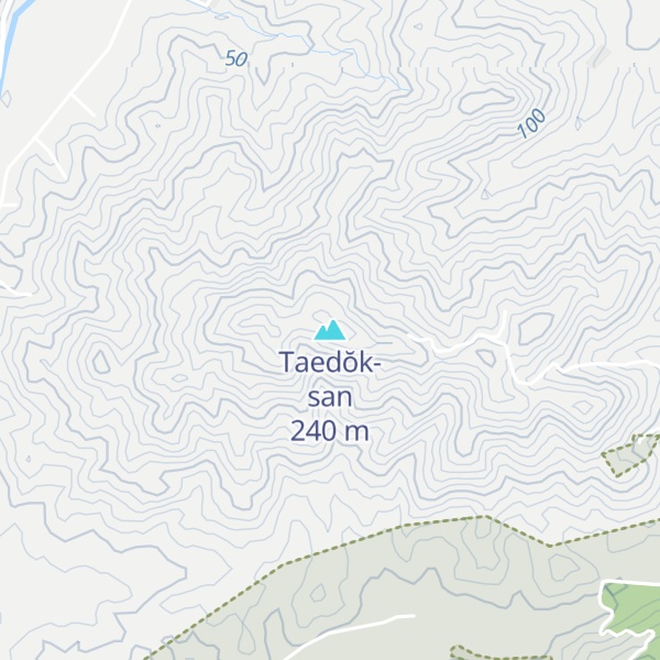 Map of Taedŏk-san