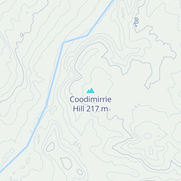 Map of Coodimirrie Hill