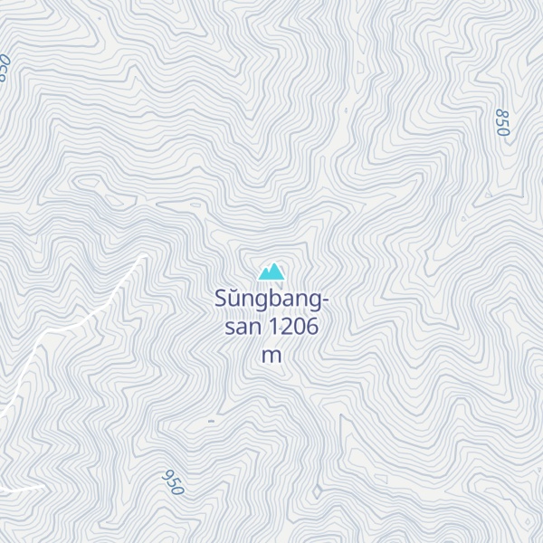 Map of Sŭngbang-san