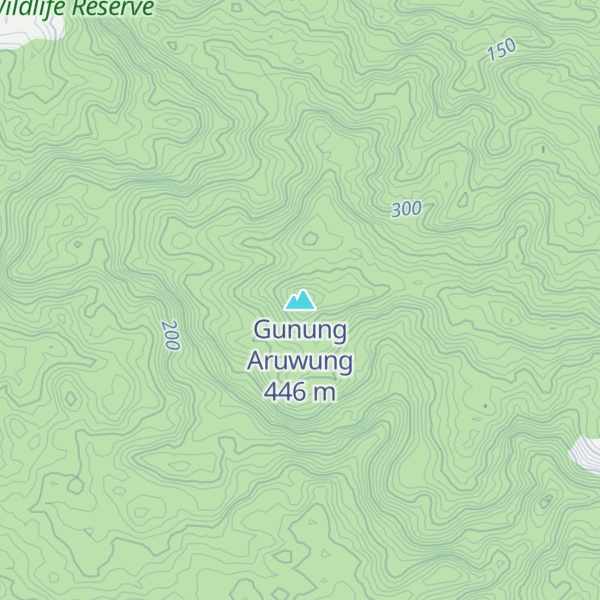 Map of Gunung Aruwung