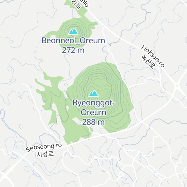 Map of Byeonggot-Oreum