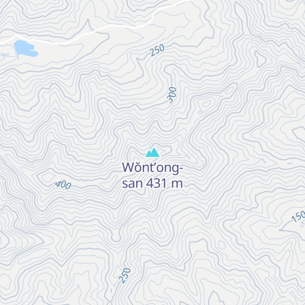 Map of Wŏnt’ong-san