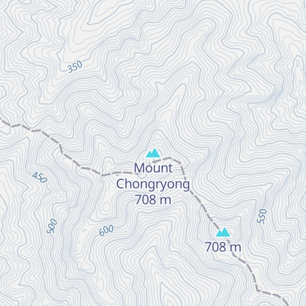 Map of Mount Chongryong