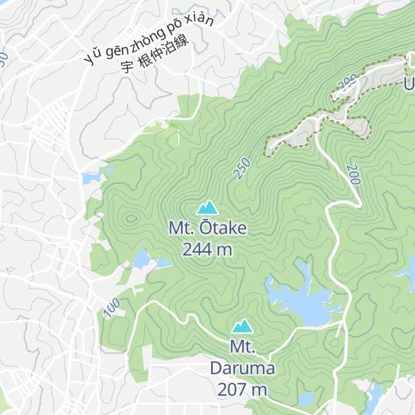 Map of Mt. Ōtake