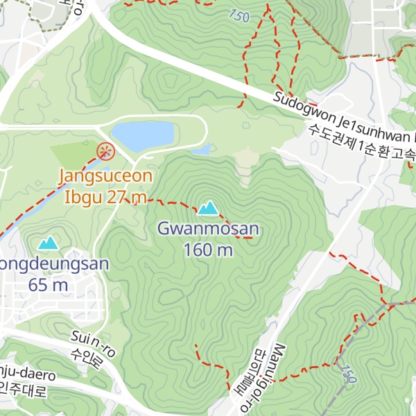 Map of Gwanmosan