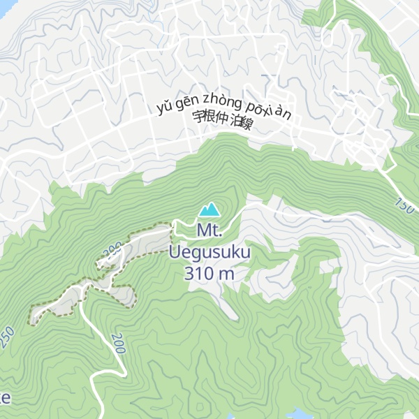 Map of Mt. Uegusuku