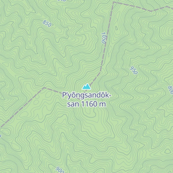 Map of P’yŏngsandŏk-san
