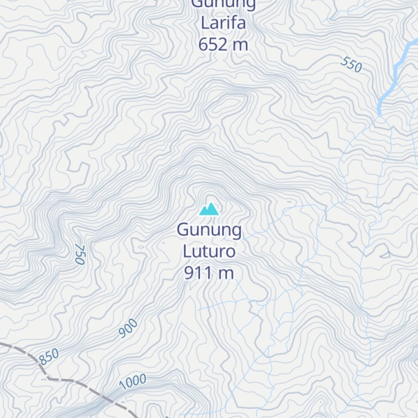 Map of Gunung Luturo