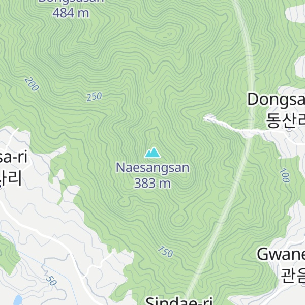 Map of Naesangsan