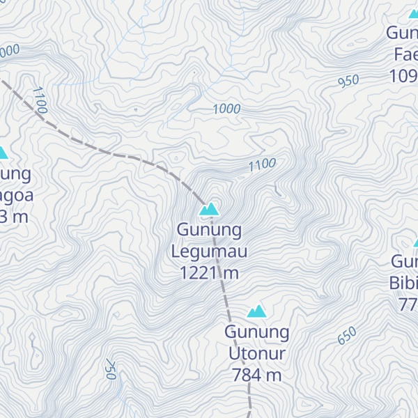 Map of Gunung Legumau