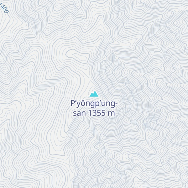 Map of P’yŏngp’ung-san