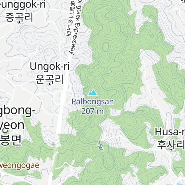 Map of Palbongsan