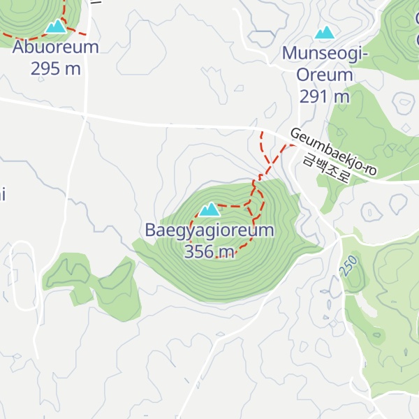 Map of Baegyagioreum