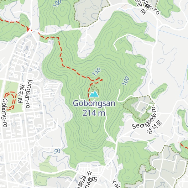 Map of Gobongsan