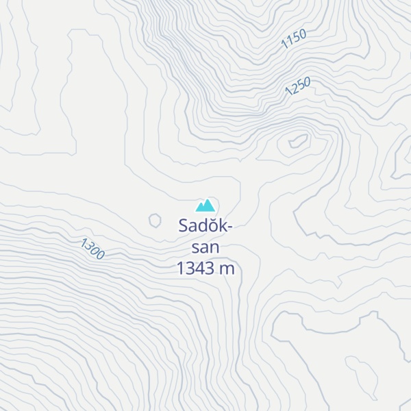Map of Sadŏk-san