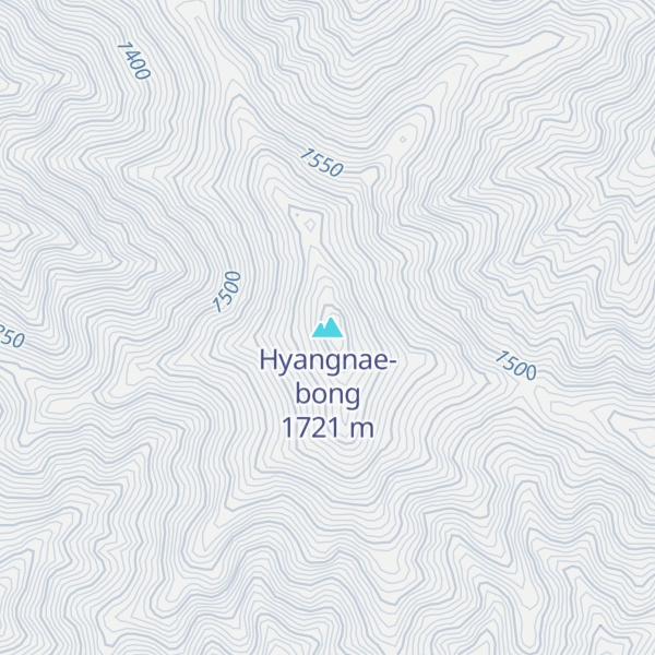 Map of Hyangnae-bong