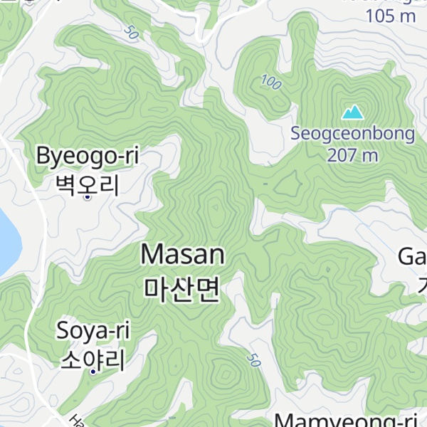 Map of Weolmyeongsan