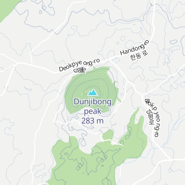 Map of Dunjibong peak