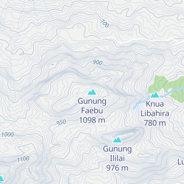 Map of Gunung Faebu