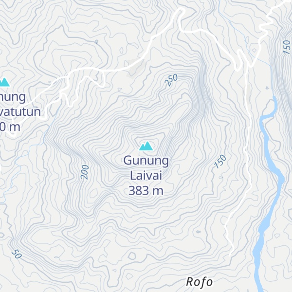 Map of Gunung Laivai