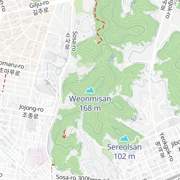 Map of Weonmisan