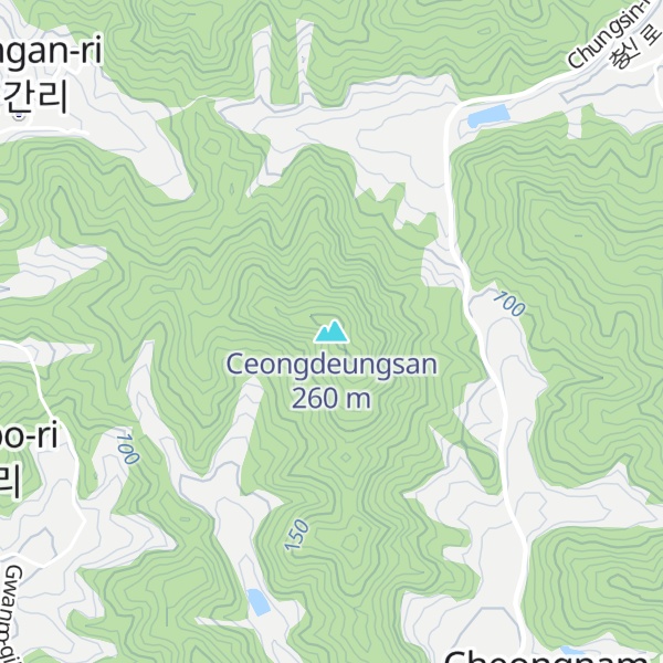 Map of Ceongdeungsan