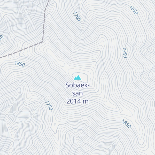 Map of Sobaek-san